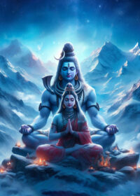 Mystical Togetherness: Shiva and Parvati’s Journey Photo Frame